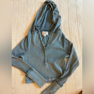 BDG / Urban Outfitters blue hooded, long sleeve